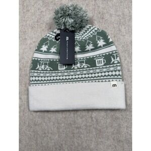 Travis Mathew Milk & Cookies Golf Beanie‎ Pom On Top New With Tags